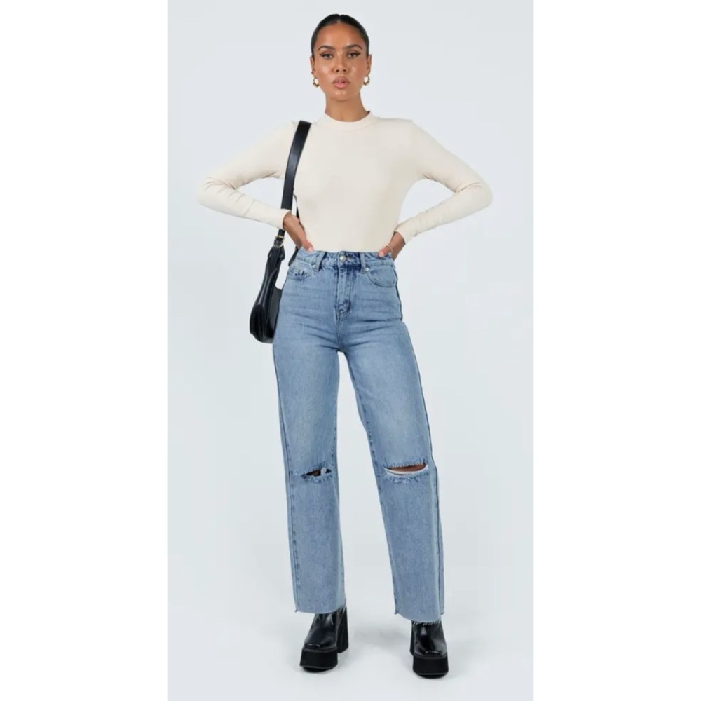 PRINCESS POLLY Thorne Ripped Straight Leg Jeans ❤️NWT IN STORES❤️